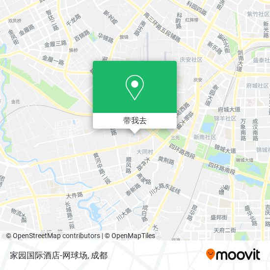 家园国际酒店-网球场地图