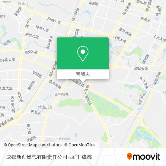 成都新创燃气有限责任公司-西门地图