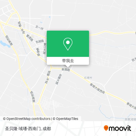 圣贝隆·域璠-西南门地图