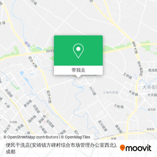 便民干洗店(安靖镇方碑村综合市场管理办公室西北)地图