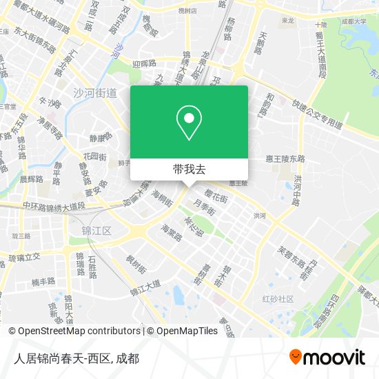 人居锦尚春天-西区地图