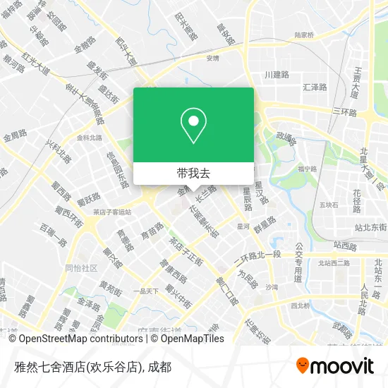 雅然七舍酒店(欢乐谷店)地图