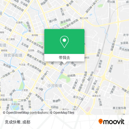 竟成快餐地图
