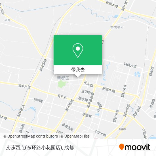 艾莎西点(东环路小花园店)地图