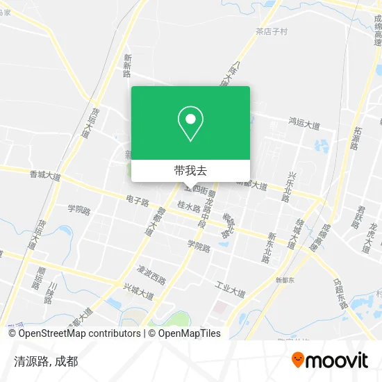 清源路地图