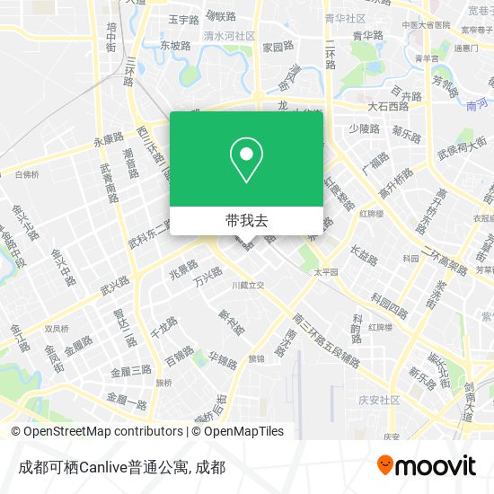 成都可栖Canlive普通公寓地图