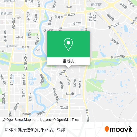 康体汇健身连锁(朝阳路店)地图