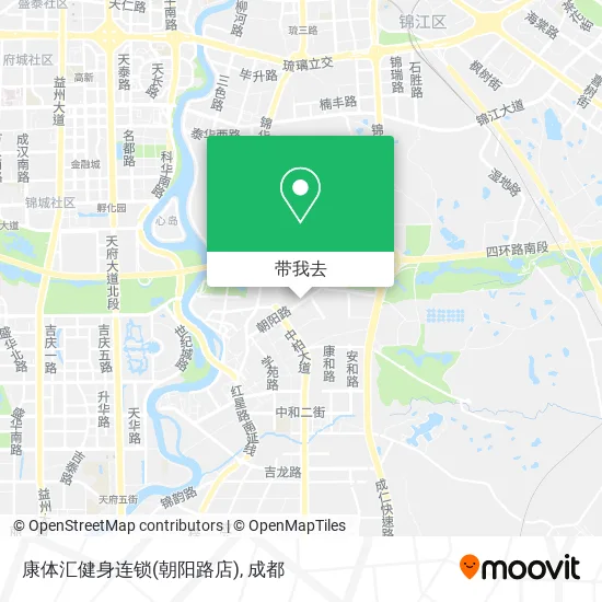 康体汇健身连锁(朝阳路店)地图