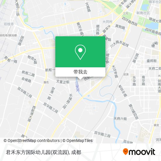 君禾东方国际幼儿园(双流园)地图