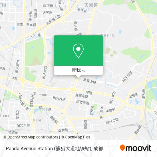 Panda Avenue Station (熊猫大道地铁站)地图
