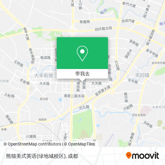 熊猫美式英语(绿地城校区)地图