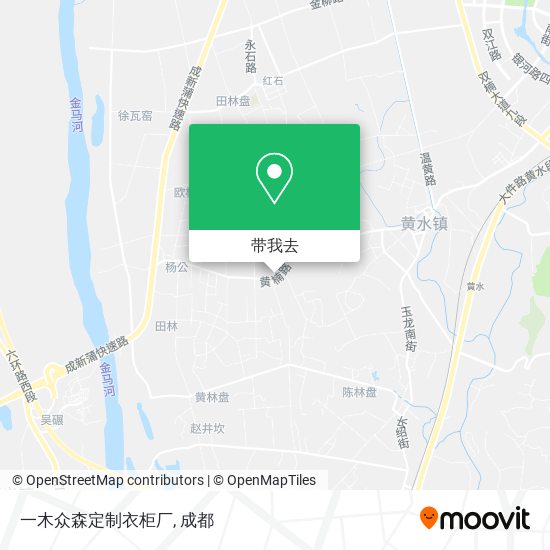 一木众森定制衣柜厂地图