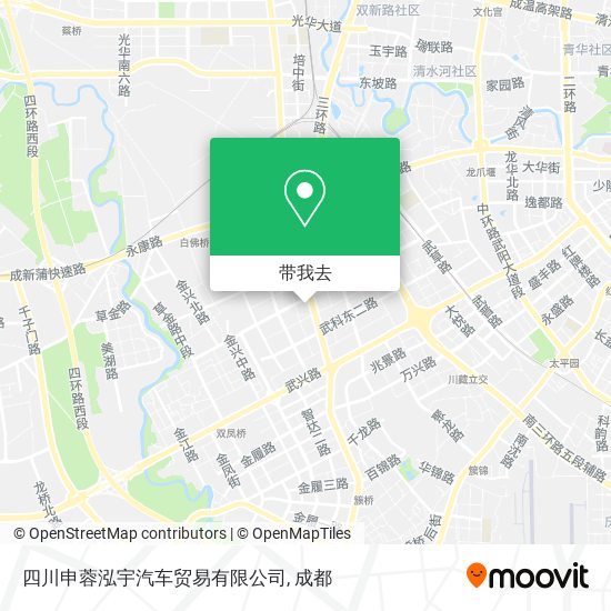 四川申蓉泓宇汽车贸易有限公司地图