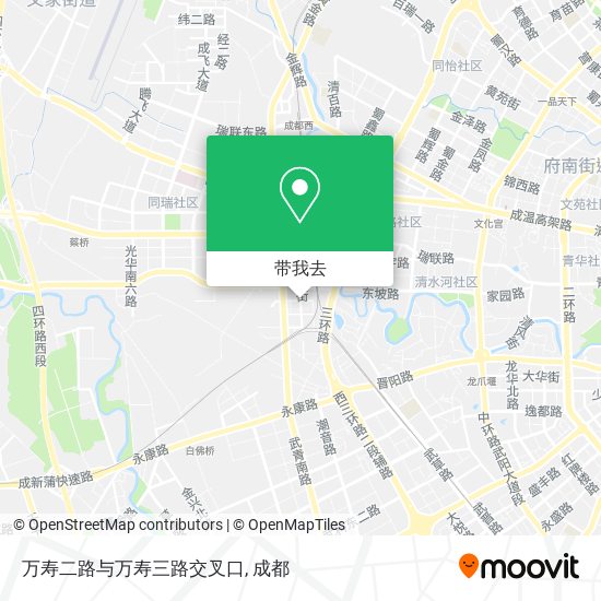 万寿二路与万寿三路交叉口地图