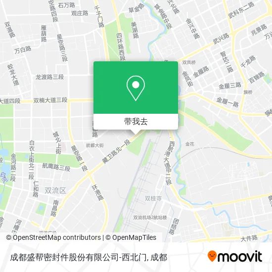 成都盛帮密封件股份有限公司-西北门地图
