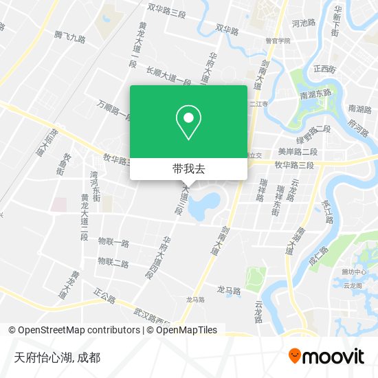 天府怡心湖地图