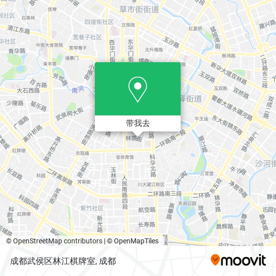 成都武侯区林江棋牌室地图