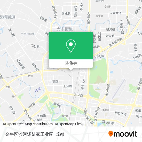 金牛区沙河源陆家工业园地图