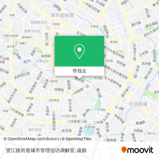 望江路街道城市管理信访调解室地图
