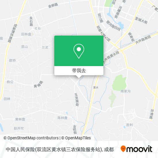中国人民保险(双流区黄水镇三农保险服务站)地图