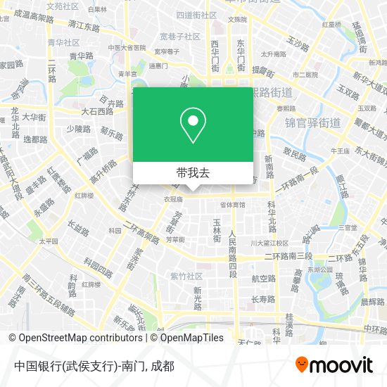 中国银行(武侯支行)-南门地图