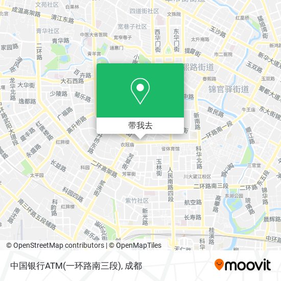 中国银行ATM(一环路南三段)地图
