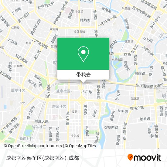 成都南站候车区地图