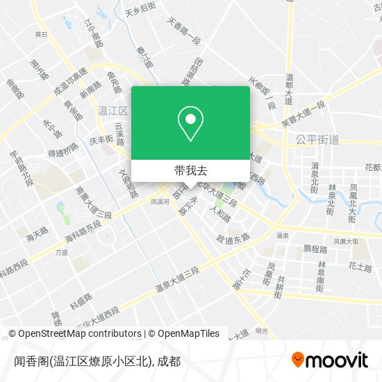 闻香阁(温江区燎原小区北)地图