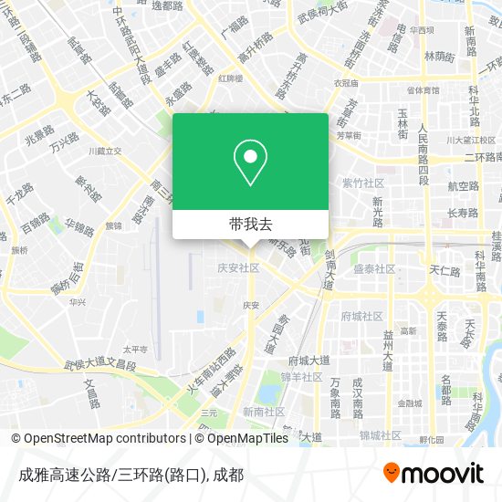 成雅高速公路/三环路(路口)地图