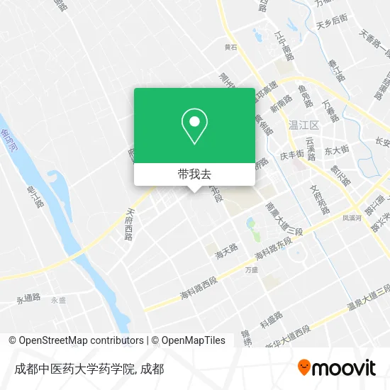 成都中医药大学药学院地图
