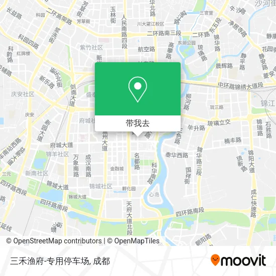 三禾渔府-专用停车场地图