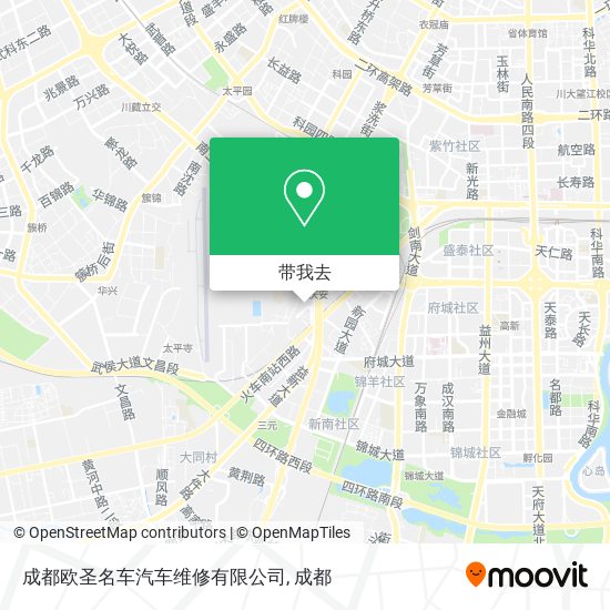 成都欧圣名车汽车维修有限公司地图