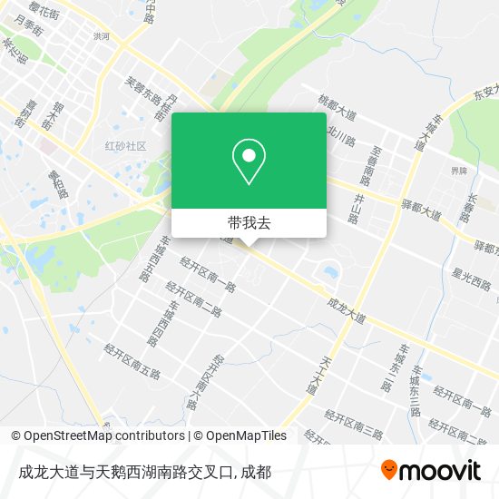 成龙大道与天鹅西湖南路交叉口地图
