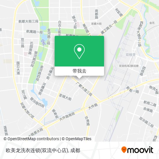 欧美龙洗衣连锁(双流中心店)地图