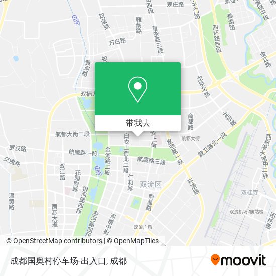 成都国奥村停车场-出入口地图