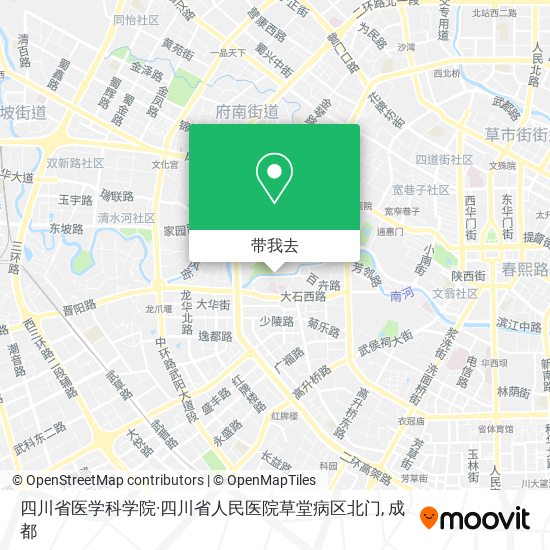 四川省医学科学院·四川省人民医院草堂病区北门地图