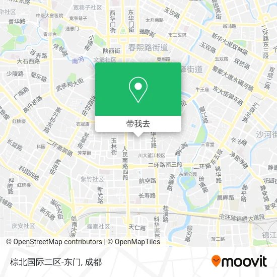 棕北国际二区-东门地图