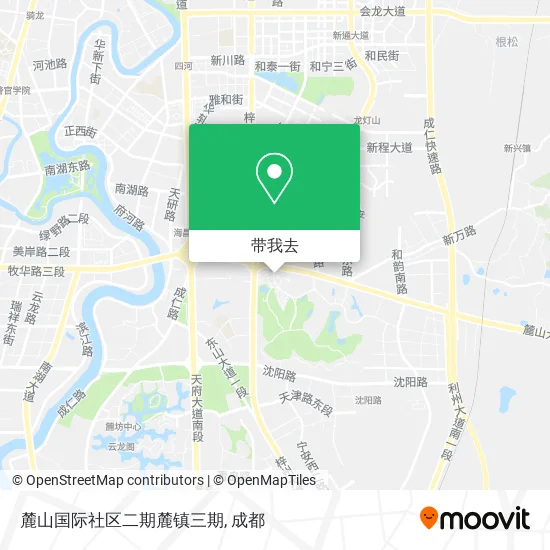 麓山国际社区二期麓镇三期地图