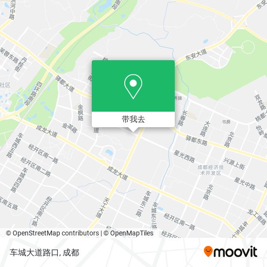 车城大道路口地图