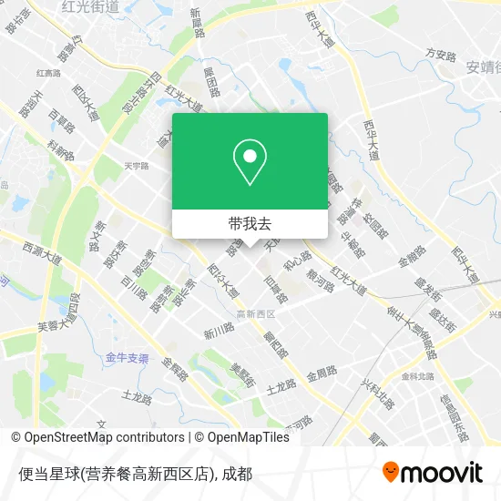 便当星球(营养餐高新西区店)地图
