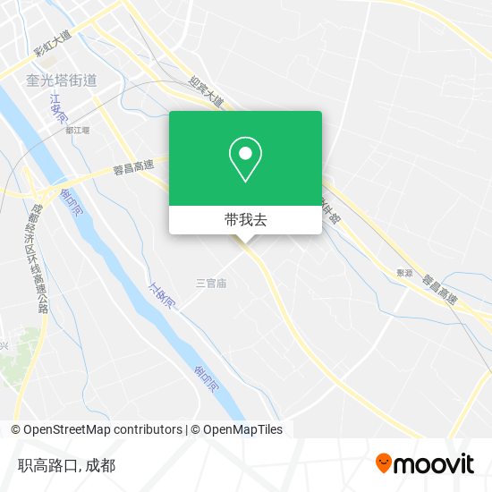 职高路口地图