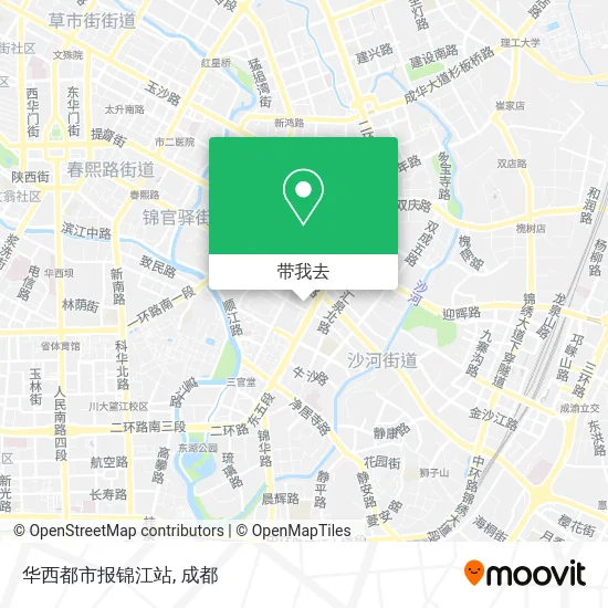 华西都市报锦江站地图
