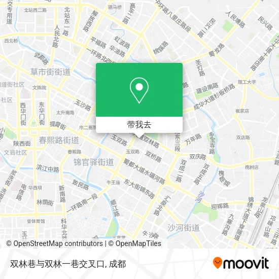 双林巷与双林一巷交叉口地图