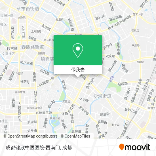 成都锦欣中医医院-西南门地图