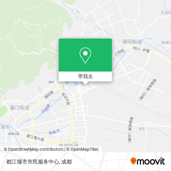 都江堰市市民服务中心地图