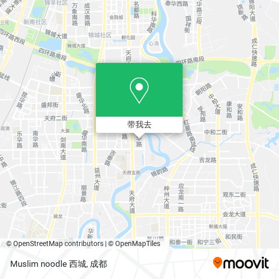 Muslim noodle 西城地图