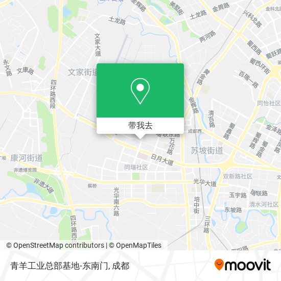 青羊工业总部基地-东南门地图