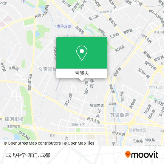 成飞中学-东门地图