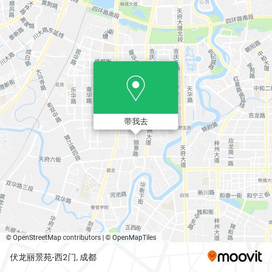 伏龙丽景苑-西2门地图