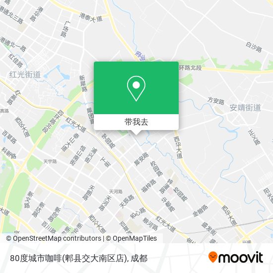 80度城市咖啡(郫县交大南区店)地图